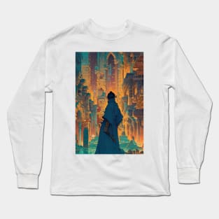 Ancient Ruins at Night Long Sleeve T-Shirt